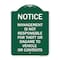 Signmission Management Is Not Responsible for Theft or Damage to Vehicles or Contents, A-DES-GW-1824-23877 A-DES-GW-1824-23877 - alternate 1